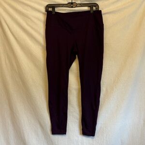Tangerine Dark Plum High-Waist Leggings